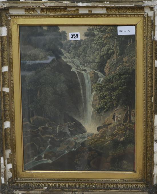 William Daniell after Captain Robert Smith (1787-1873) The Cascade & The Great Tree, Penang 44 x 34cm